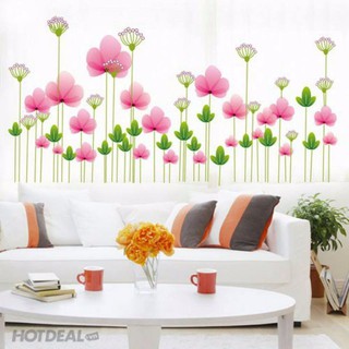 Decal dán tường hoa hồng 3 lá