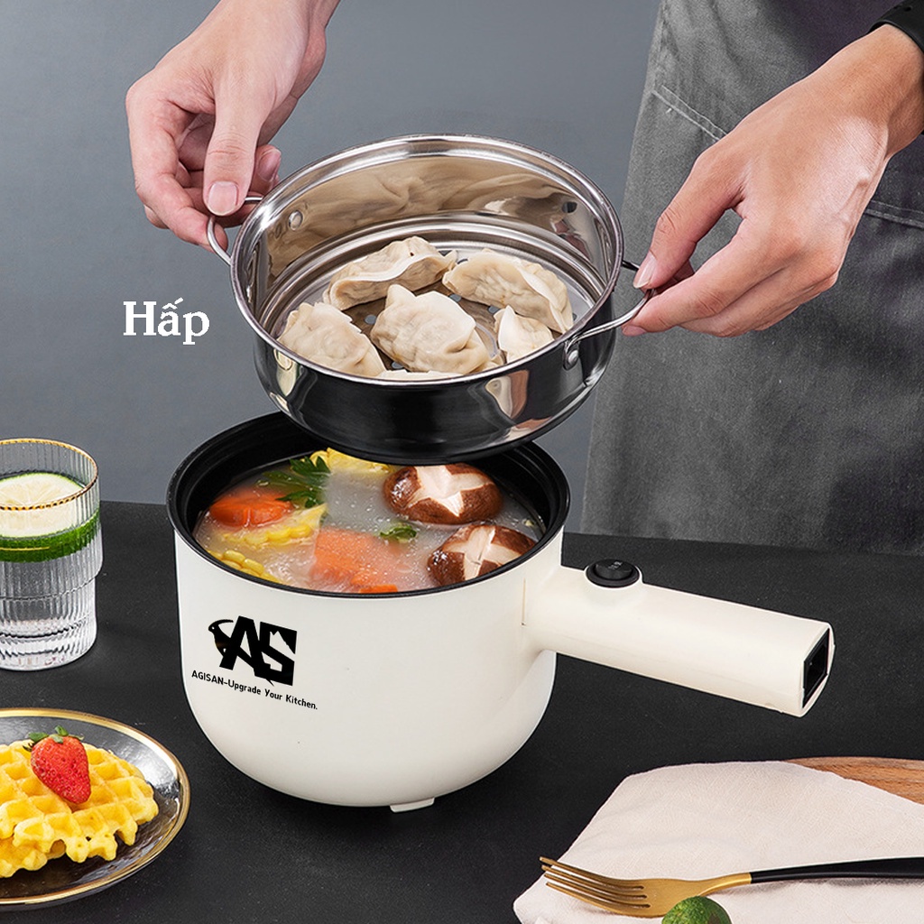 Bếp Lẩu Điện Mini Dung Tích 1.8 Lít Công Suất 600W Tiện Lợi Có Tay Cầm NL11