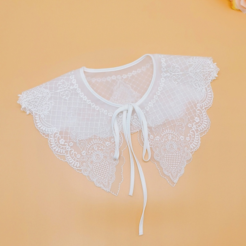 Vòng Cổ Hai Lớp Phối Ren Họa Tiết Hoa Đính Kim Cương Giả Phong Cách Preppy Nhật Bản Cho Nữ