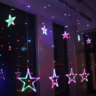 Đèn nháy LED thả mành hình sao