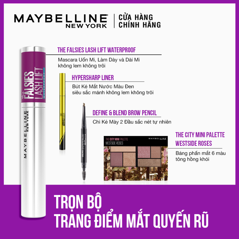 Mascara Uốn Mi, Nâng Mi và Làm Dày Mi Maybelline New York Falsies Lash Lift 8.6ml | WebRaoVat - webraovat.net.vn