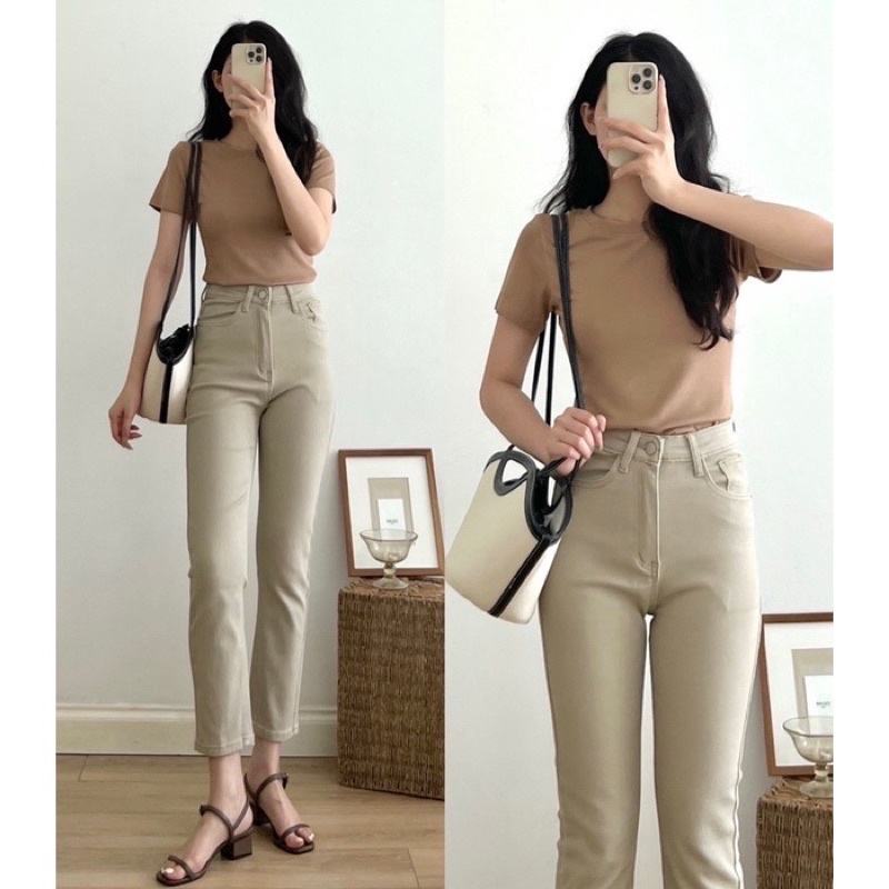 Áo phông trơn nhiều màu Hàn Quốc