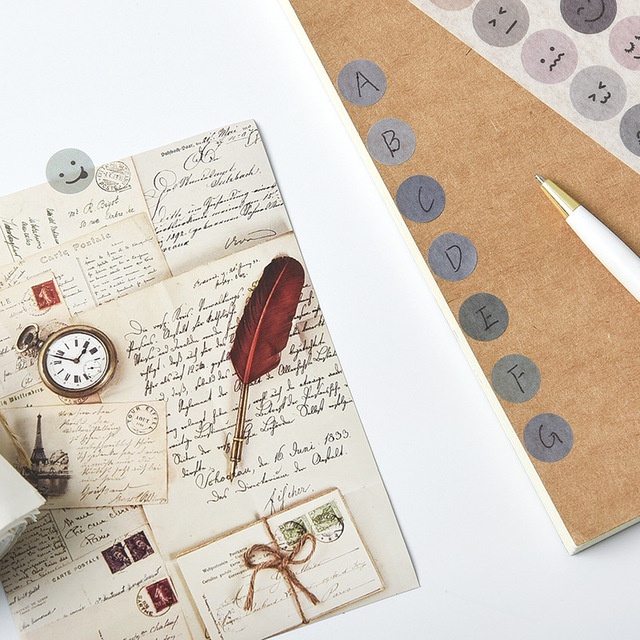 1 Miếng Dán Hình Mặt Cười Dùng Trang Trí Sổ Tay