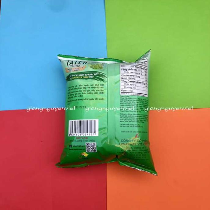 - Bim bim Oishi snack khoai tây siêu mỏng vị dưa leo dưa chuột 40g