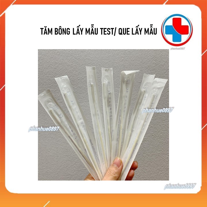 Combo 50c tăm bông lấy mẫu/Que lấy dịch mũi, hầu, họng/Que lấy mẫu gộp tại nhà