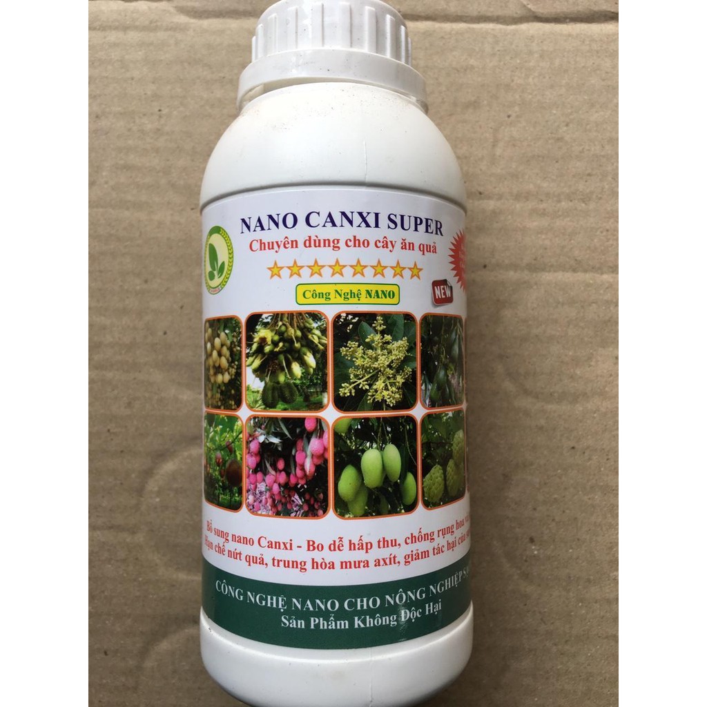 Nano Canxi Super 500ml chống thối rụng trái, tăng tỉ lệ đậu quả