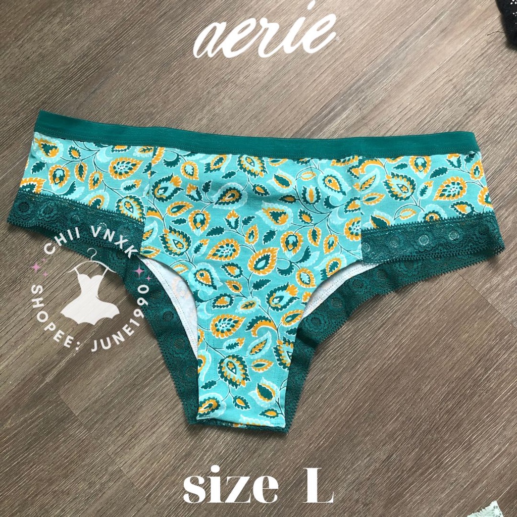 Quần lót Aerie ren cotton xuất xịn size L