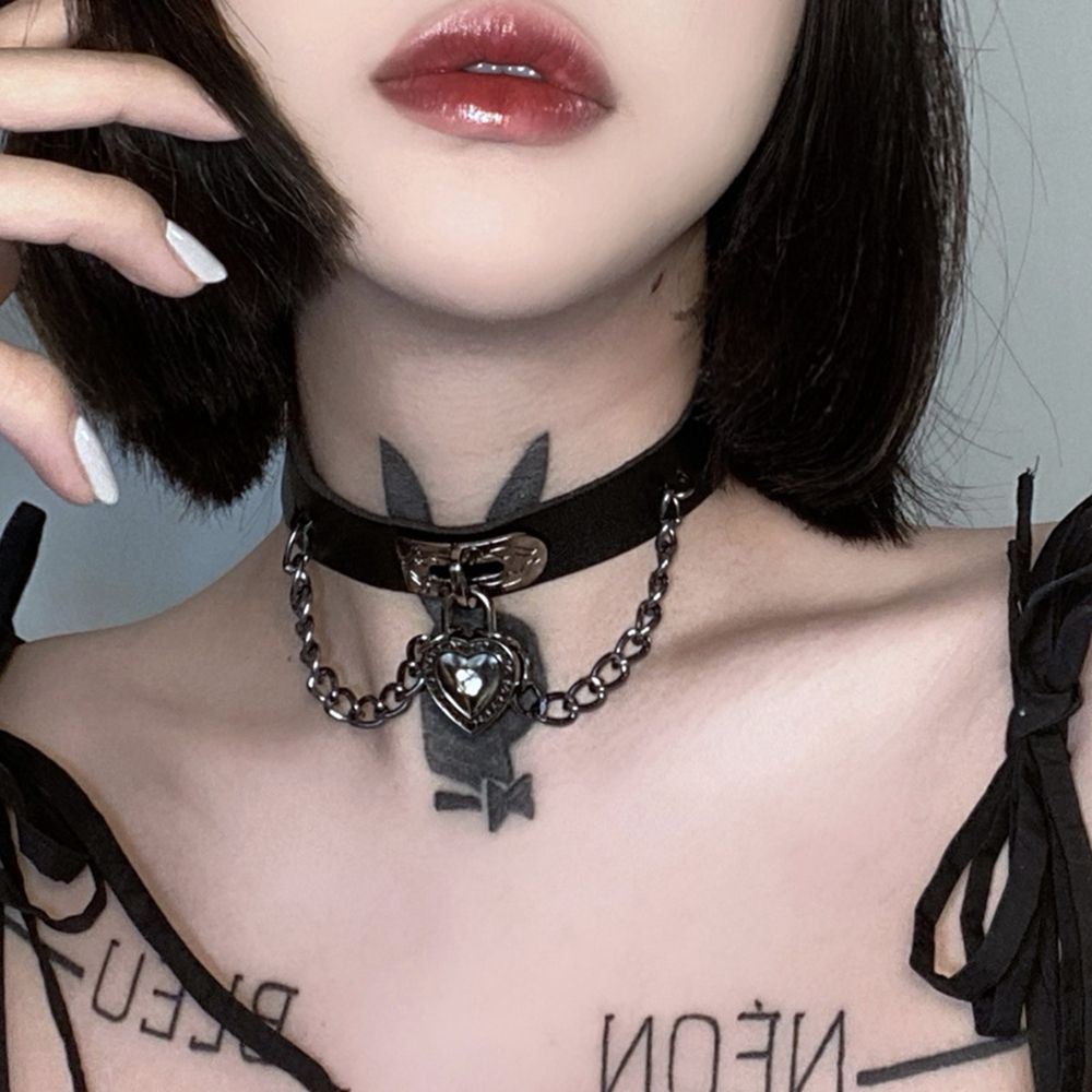 Vòng cổ choker bằng kim loại nhiều màu sắc thời trang gợi cảm dành cho nữ