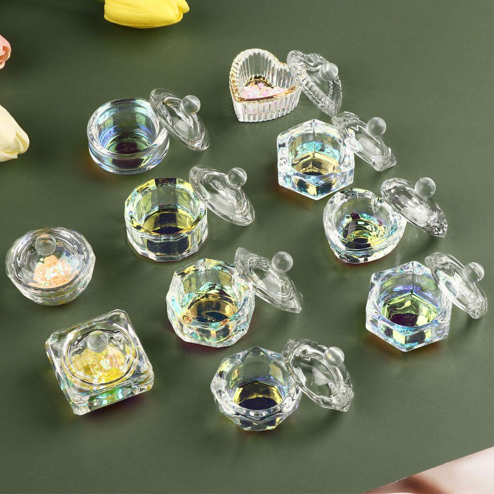 DIACHAVN Cốc Đựng Nước Rửa Móng Tay Nghệ Thuật Tiện Dụng