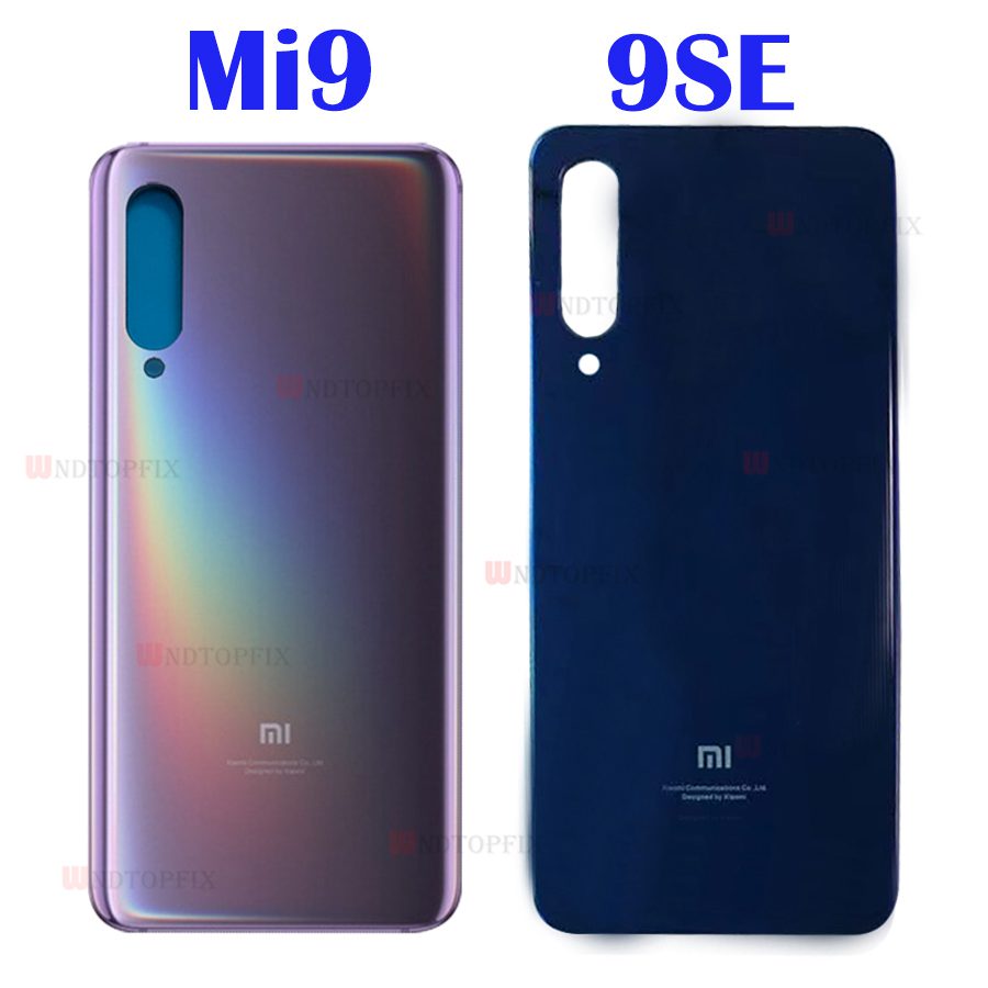 Nắp lưng bảo vệ pin mặt gương thay thế dành cho Xiaomi Mi 9/Mi 9 SE