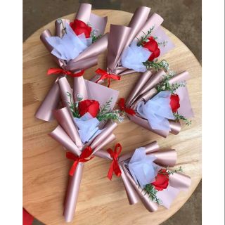 Bó hoa sáp thơm 1 bông nhiều màu