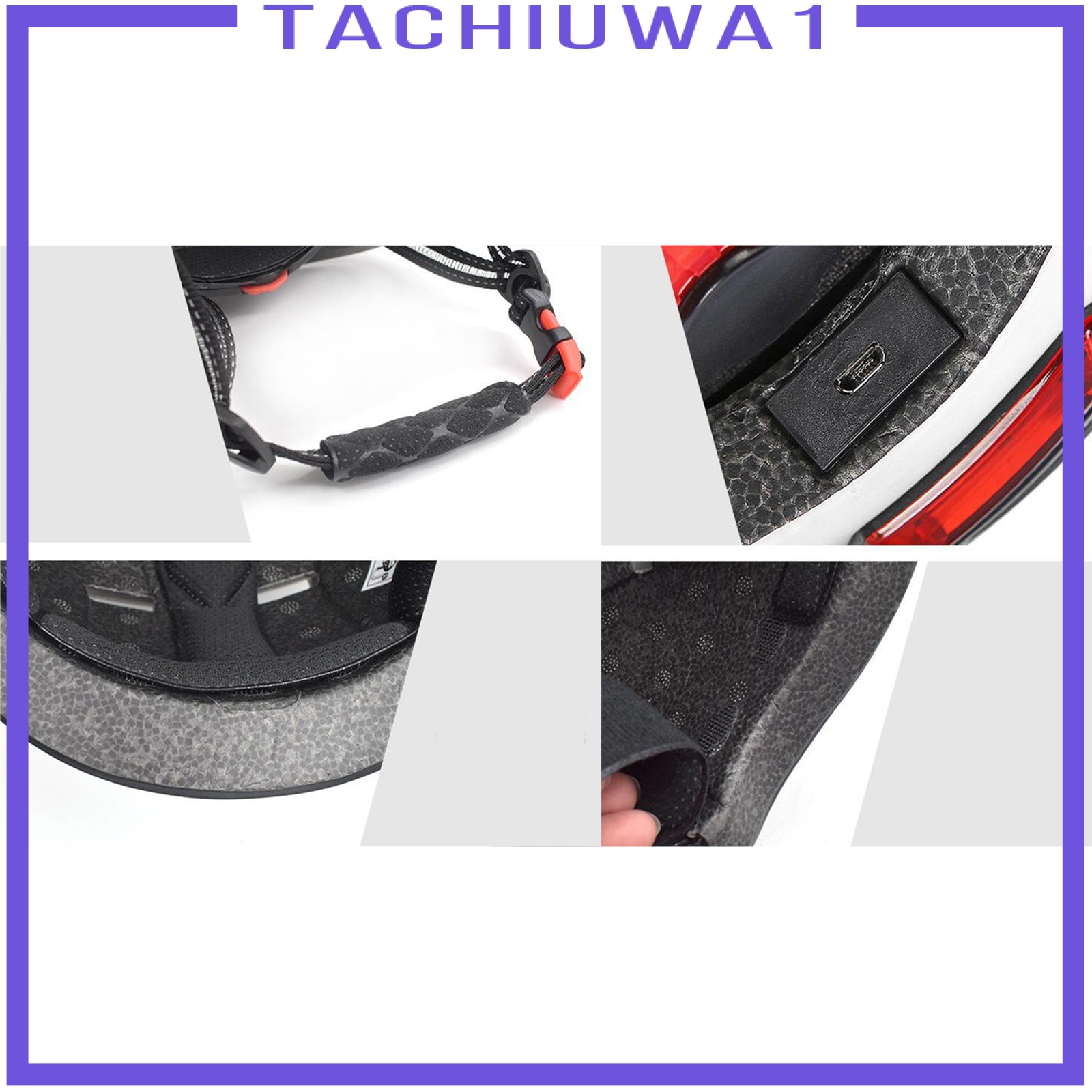 Mũ Bảo Hiểm Xe Đạp Tachiuwa1 Có Đèn 3 Chế Độ Siêu Nhẹ Thoáng Khí Chống Thấm Nước
