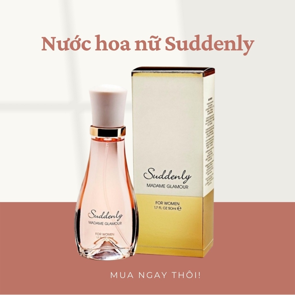 Nước hoa nữ thơm lâu  ❤𝑭𝒓𝒆𝒆𝒔𝒉𝒊𝒑❤ Suddenly Madame Glamour Đức 50ml