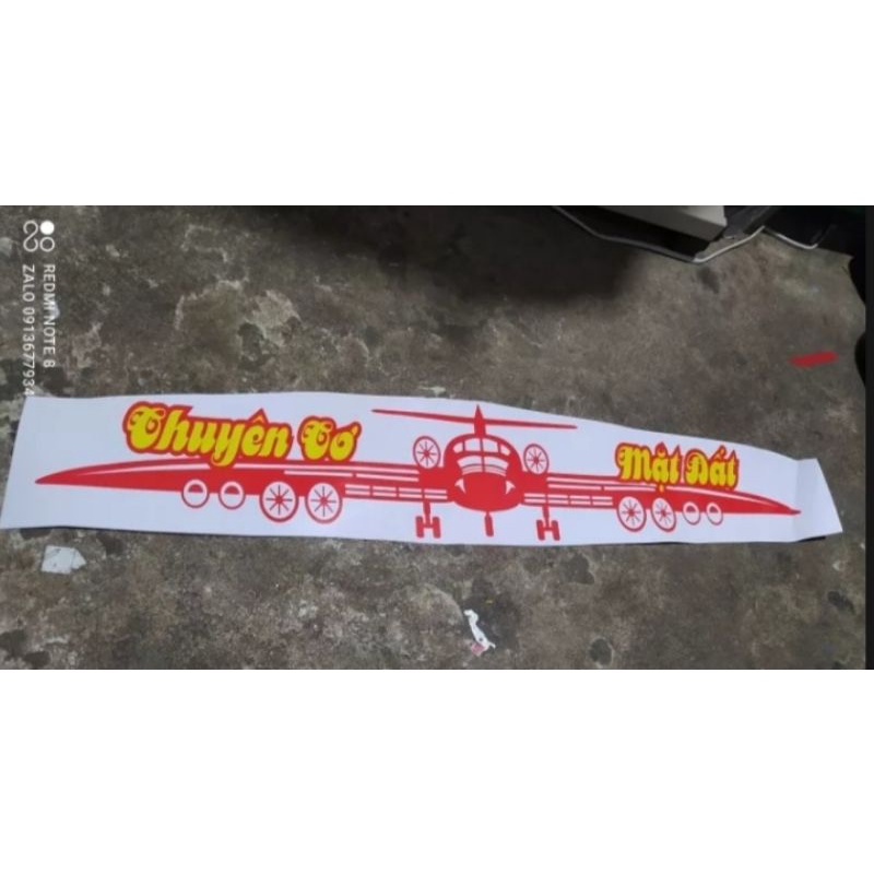 TEM CHUYÊN CƠ MẶT ĐẤT DÁN TRANG TRÍ XE TẢI, XE BEN, XE Ô TÔ...