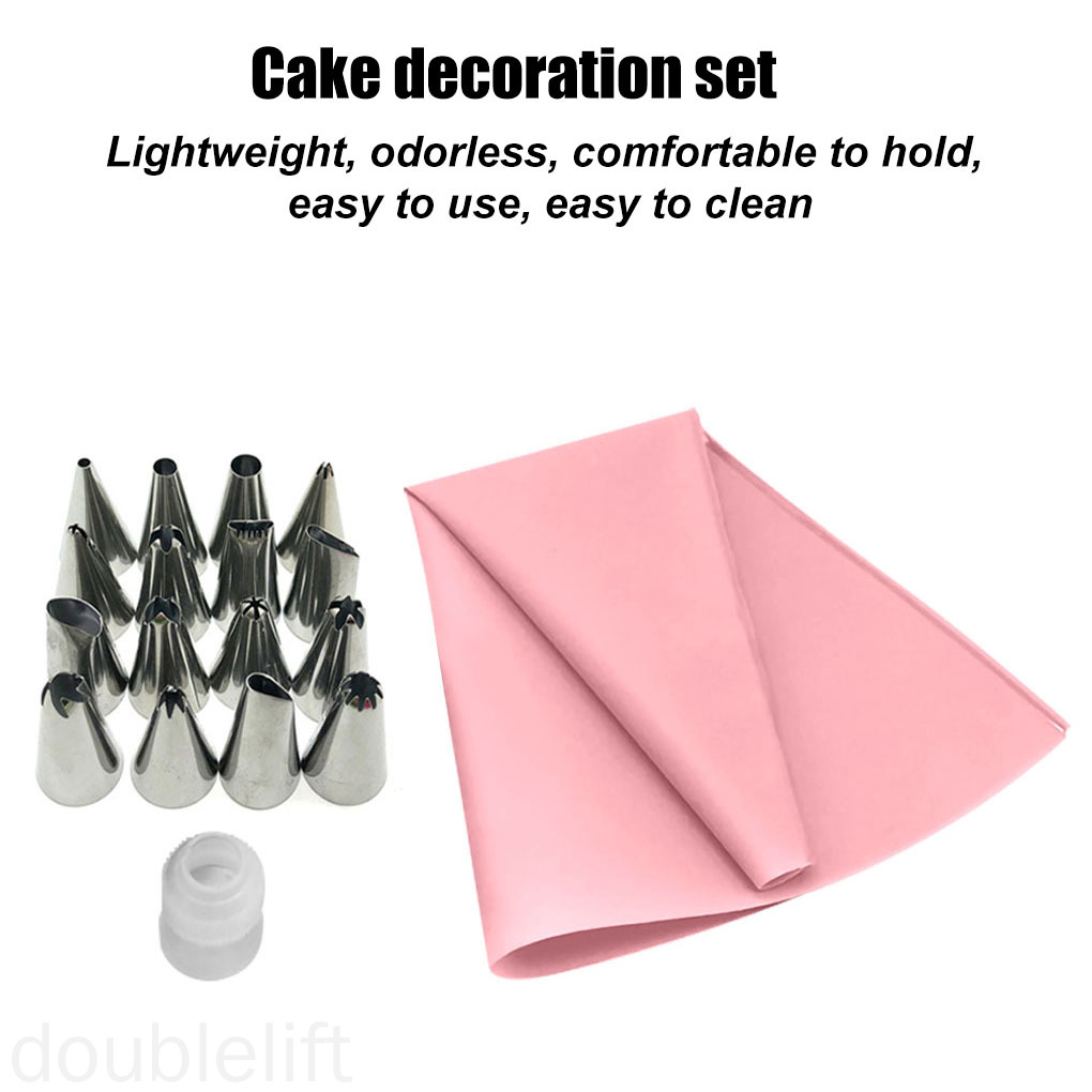 Bộ 18 Món Đuôi Bắt Kem Trang Trí Bánh Bằng Thép Không Gỉ