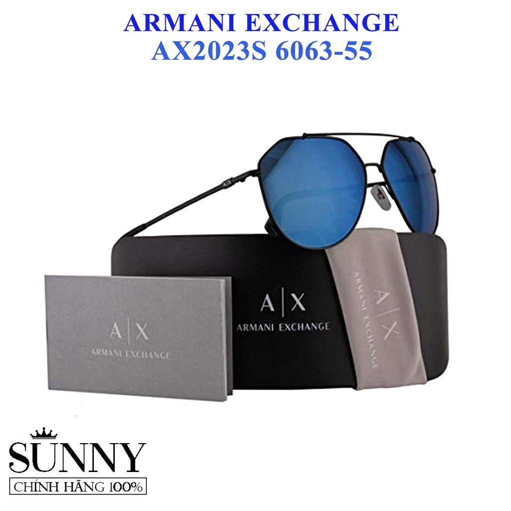 AX2023S - kính mát Armani Exchange chính hãng Italy, bảo hành toàn quốc