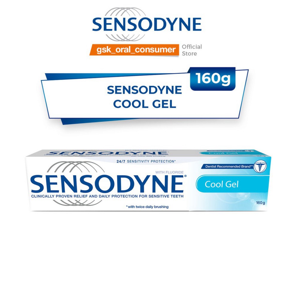 [Mã FMCG8 - 8% đơn 250K] Kem đánh răng Sensodyne Cool Gel 160g