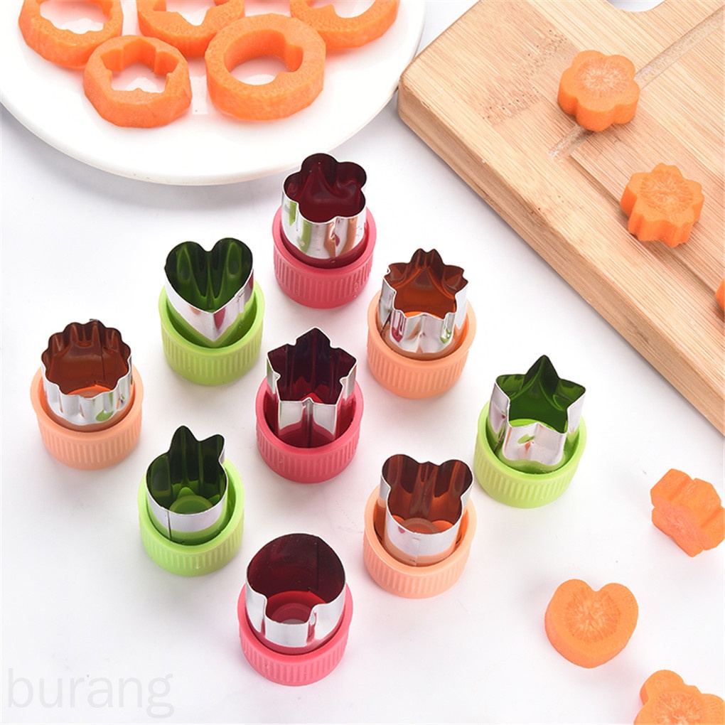 Bộ 3 Khuôn Cắt Tạo Hình Rau Củ Quả Bằng Thép Không Gỉ