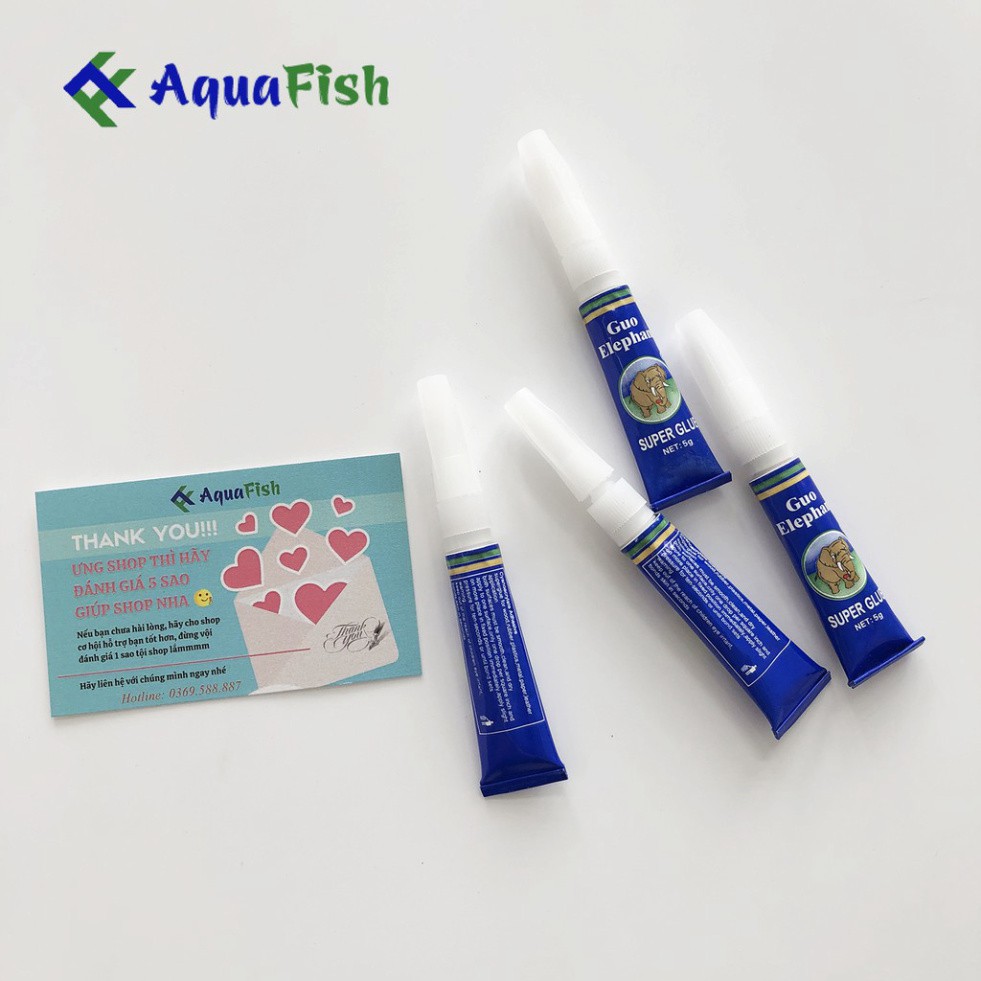 Combo 2 Tuýp Keo Guo Elephant Dán Rêu, Cây Thủy Sinh, Gắn Đá, Gắn San Hô Bể Cá Cảnh