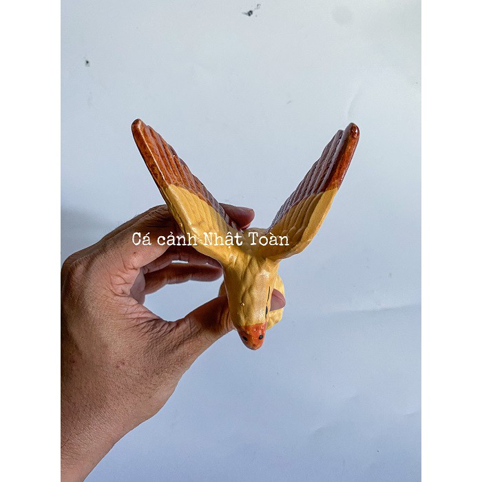 ĐẠI BÀNG GỐM SỨ TRANG TRÍ BỂ CÁ NON BỘ RỘNG 9CM CAO 15CM