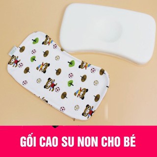 Gối Cao Su Non Chống Méo Bẹp Đầu Cho Bé Yêu Size To 45cm