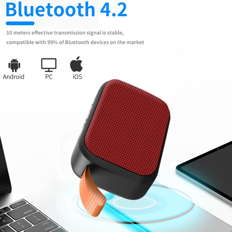 Loa bluetooth mini Spot Loa nhỏ gọn di động nghe nhạc không dây cắm USB và thẻ nhớ Gutek Charge G2