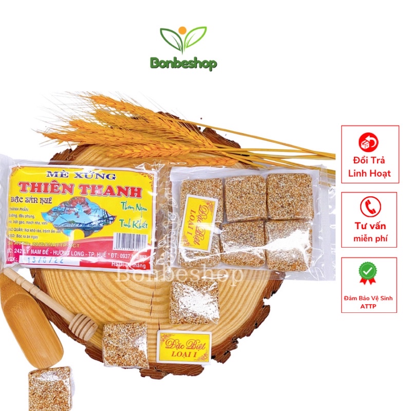 1 Gói Kẹo Mè Xửng Thiên Thanh Đặc Sản Huế, Thơm, Dẻo, Ngon