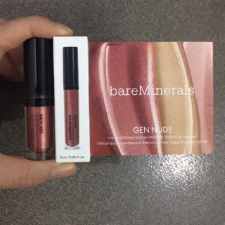 Son kem lì BareMinerals Gen Nude màu Rose Quat nhũ (2ml) - Canada