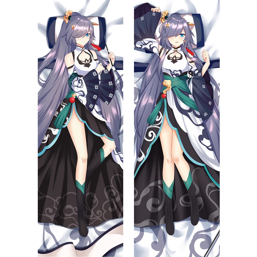 60x180cm Honkai Impact 3 Fu Hua Dakimakura Anime Vỏ Gối Otaku