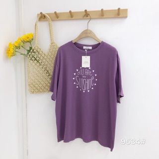 Áo thun tím các mẫu - freesize form rộng