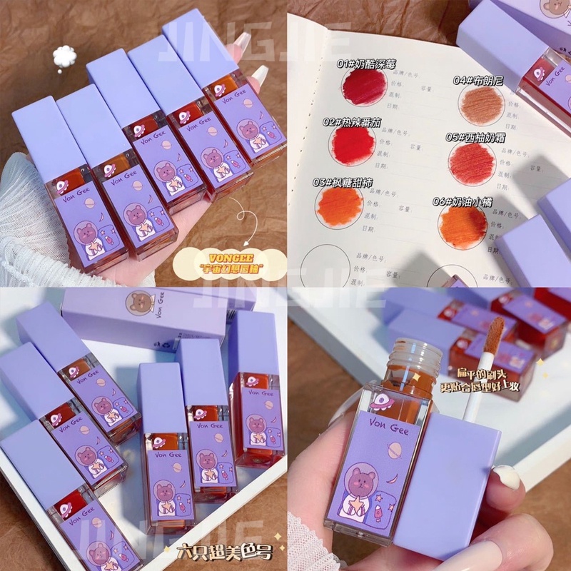 Von Gee® Son Kem Màu Nhung Lì Không Phai Kháng Nước Cosmic Fantasy