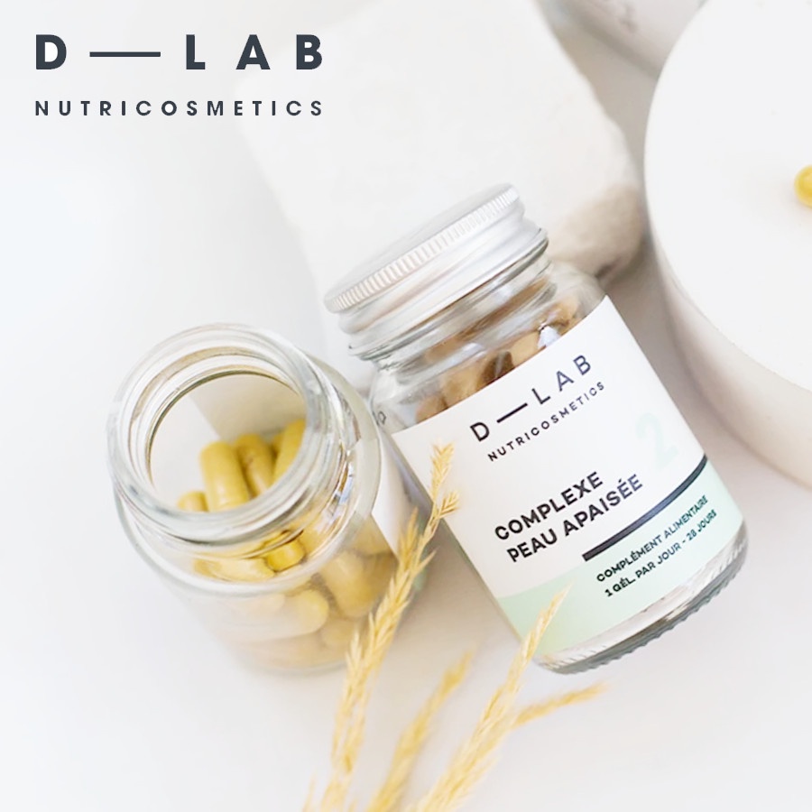 Viên uống chống nắng nội sinh DLAB - Bảo vệ da khỏi tia cực tím và Chống lão hóa da, nâng tone da - 28 viên - Pháp