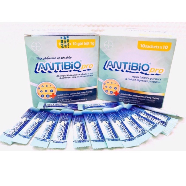 Combo 10 gói Antibio Pro, men vi sinh, bổ sung lợi khuẩn Hàn Quốc men tiêu hóa giảm rối loạn tiêu hóa đầy hơi, táo bón