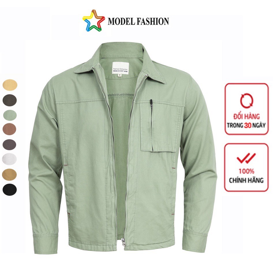 Áo khoác kaki nam dây kéo thời trang cao cấp Model Fashion (AKKT02)