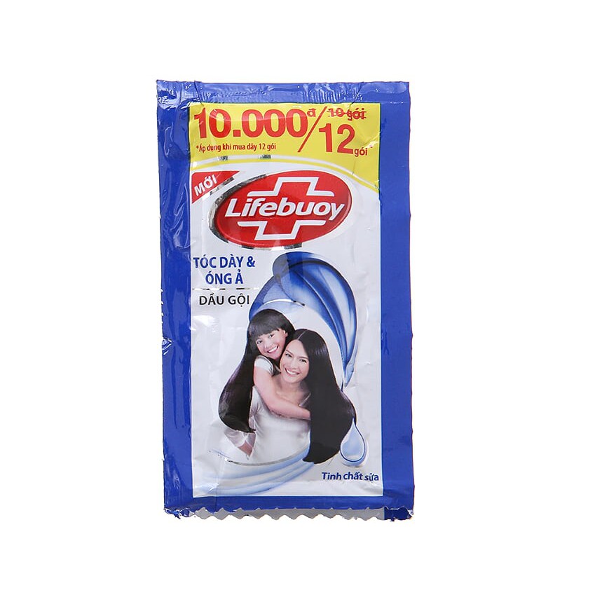 COMBO 6 dây Lifebuoy Tóc dày óng ả (Xanh) 12 gói x6