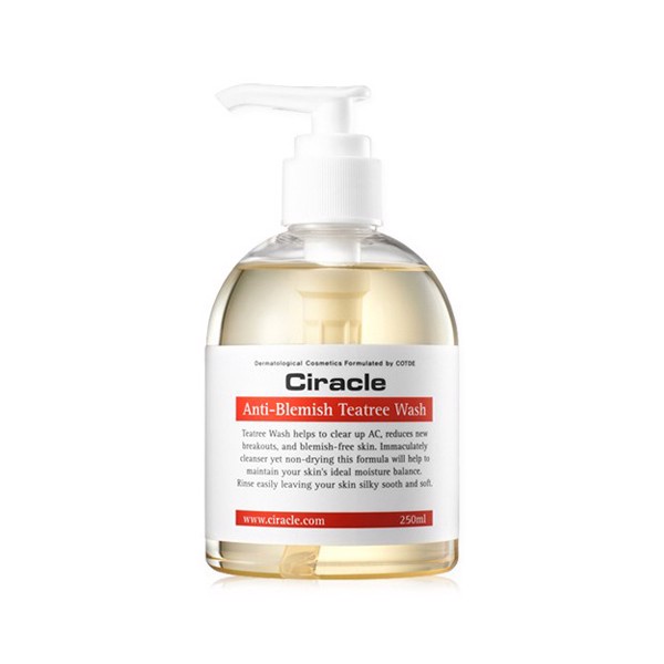Sữa Rửa Mặt Ciracle Cho Da Mụn Anti Blemish Teatree Wash 250ml