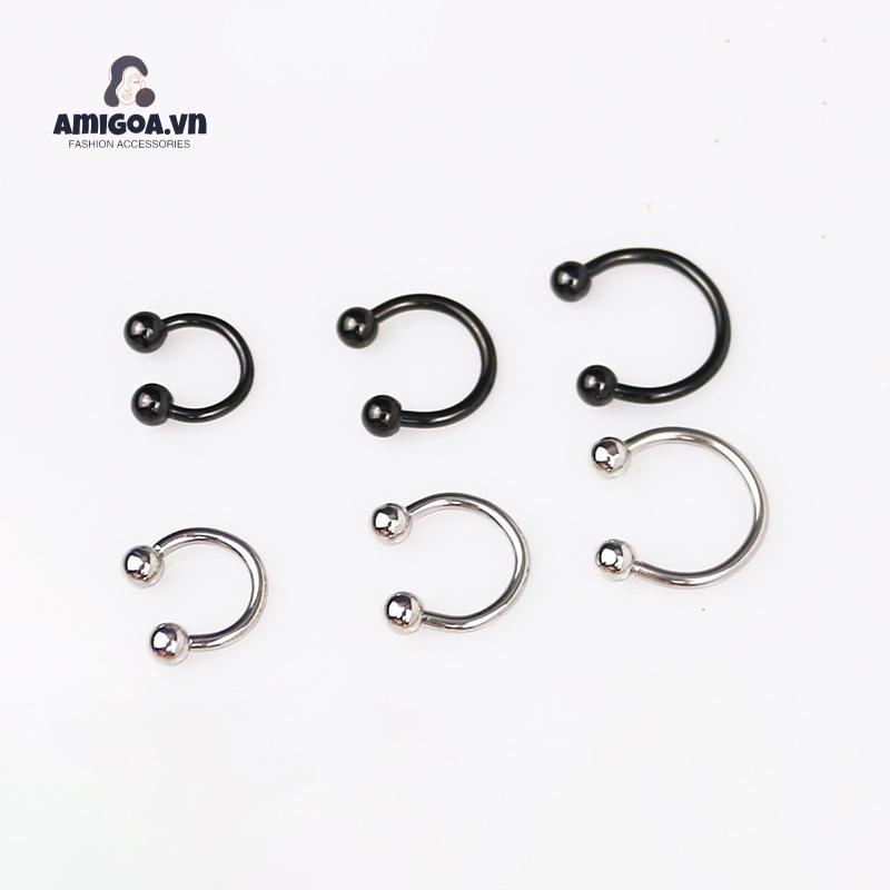 Khuyên Xỏ Cơ Thể Bằng Thép Không Gỉ Cá Tính