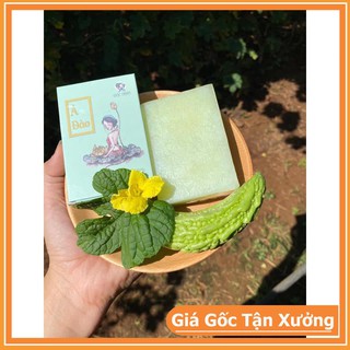 Xà bông Mướp Đắng Ả Đào - Xà phòng làm Dịu Dị Ứng, Mát Da, Ngừa Mụn - Sản phẩm từ thiên nhiên không sử dụng hóa chất