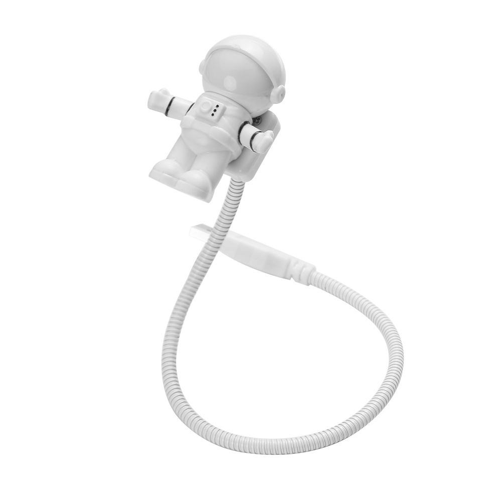 Đèn LED đọc sách mini hình phi hành gia có thể điều chỉnh kèm sạc USB tiện dụng