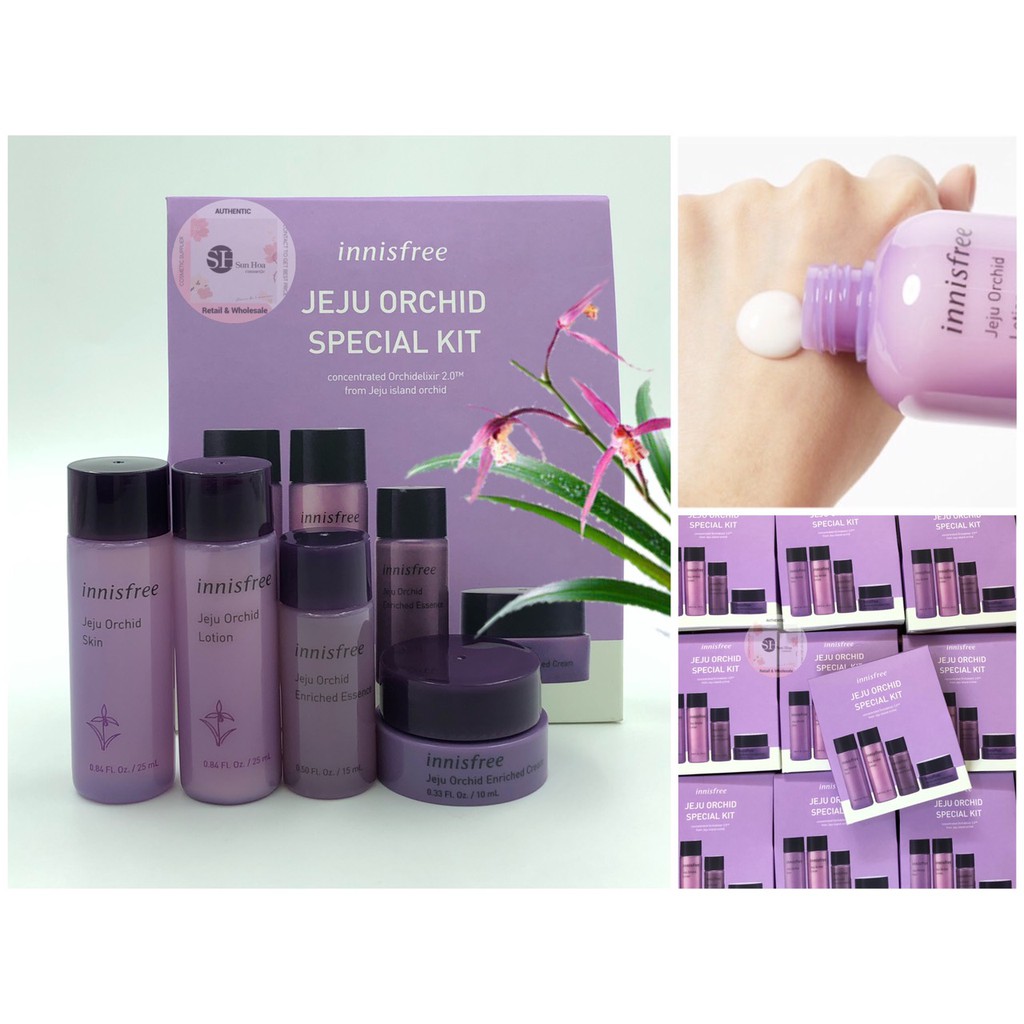 Bộ Dưỡng Hoa Lan Tím innisfree 4 món-innisfree Jeju Orchild Special Kit (mini)