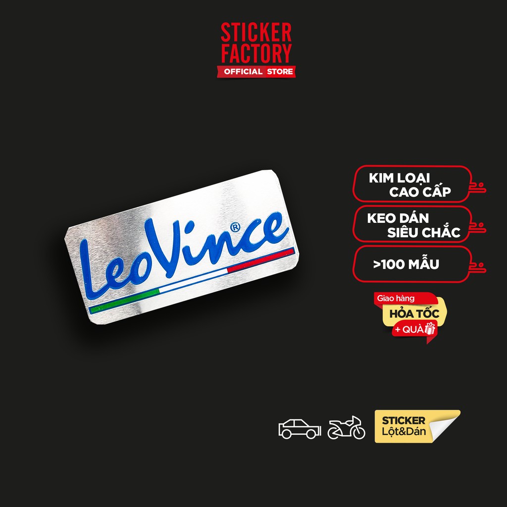 Sticker Metal Dán Bô Leo Vince - STICKER FACTORY