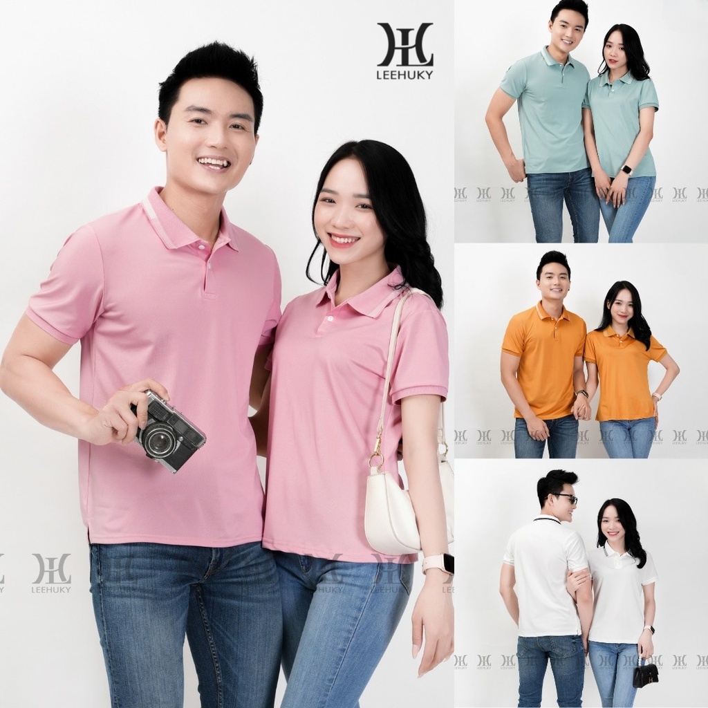 Áo Polo Nam Nữ chất liệu cotton 4 chiều coolmax mềm mịn thoáng mát