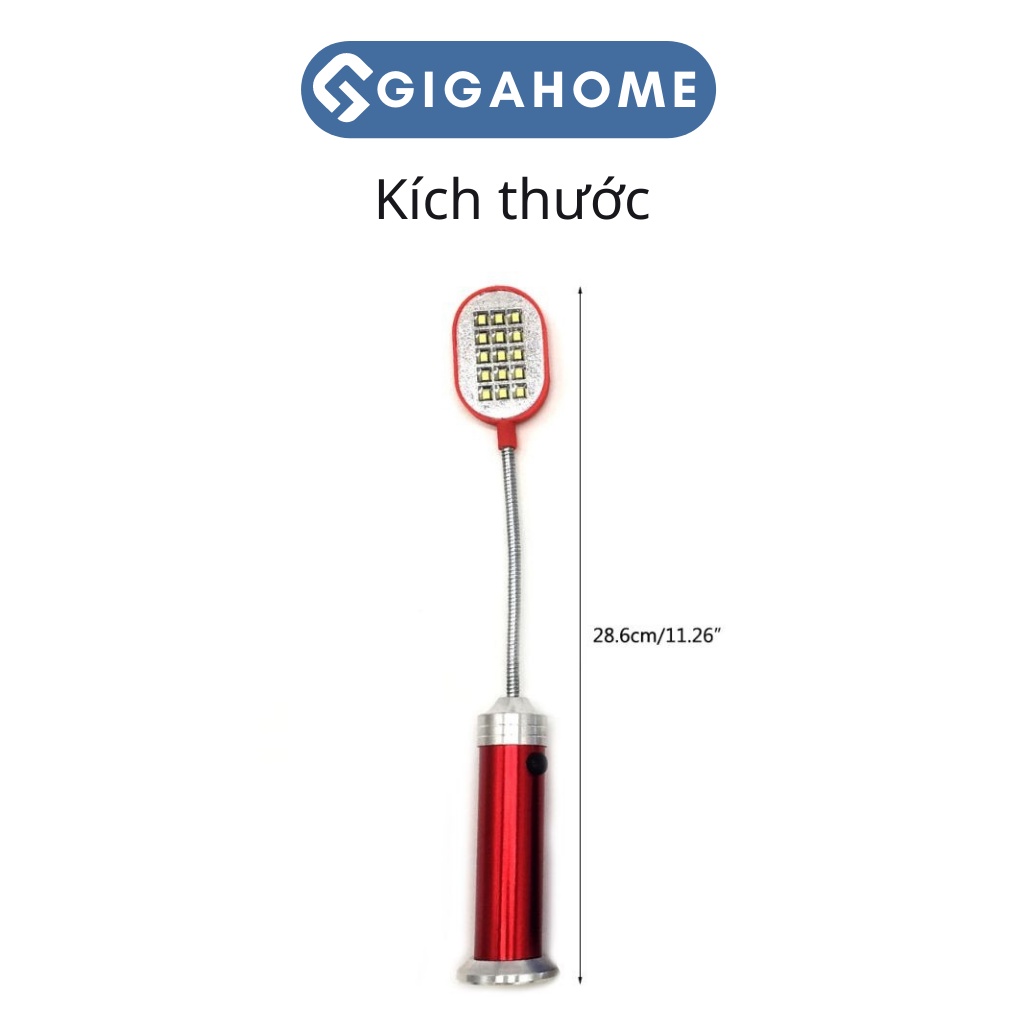 Đèn Led 15 Bóng Siêu Sáng Có Chân Đế Hít Nâm Châm, Có Thể Uốn Cong GIGAHOME 5455