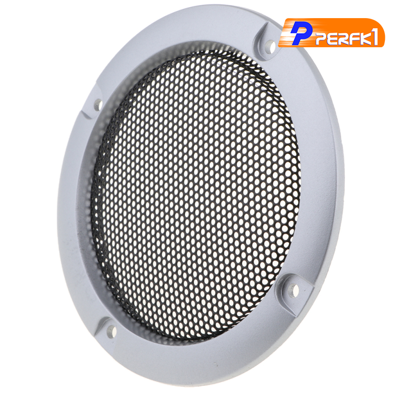 Hot-3 inch Audio Speaker Cover Decorative Circle Metal Mesh Grille gold