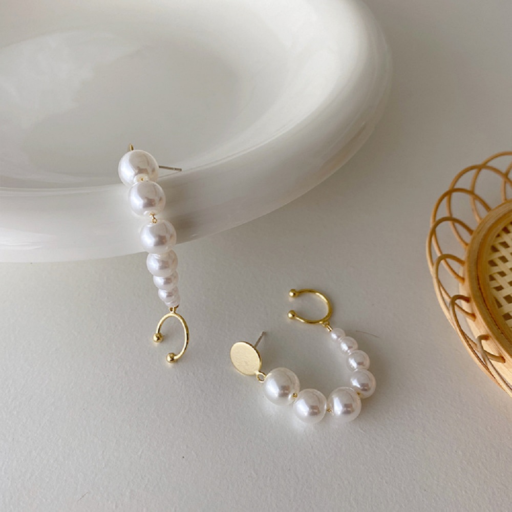 Khuyên tai S925 đính ngọc trai thời trang nữ