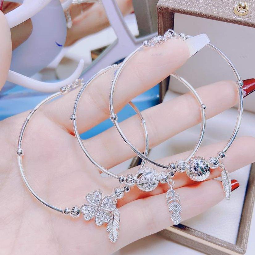Vòng tay nữ bạc ta phong cách mạnh mẽ cá tính - Trang sức bạc Evasilver