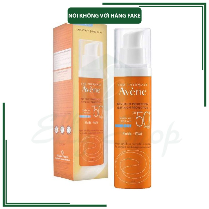 [Mẫu mới] Kem Chống Nắng Avene Very High Protection Fluid / Cleanance SPF50+ (50ml)