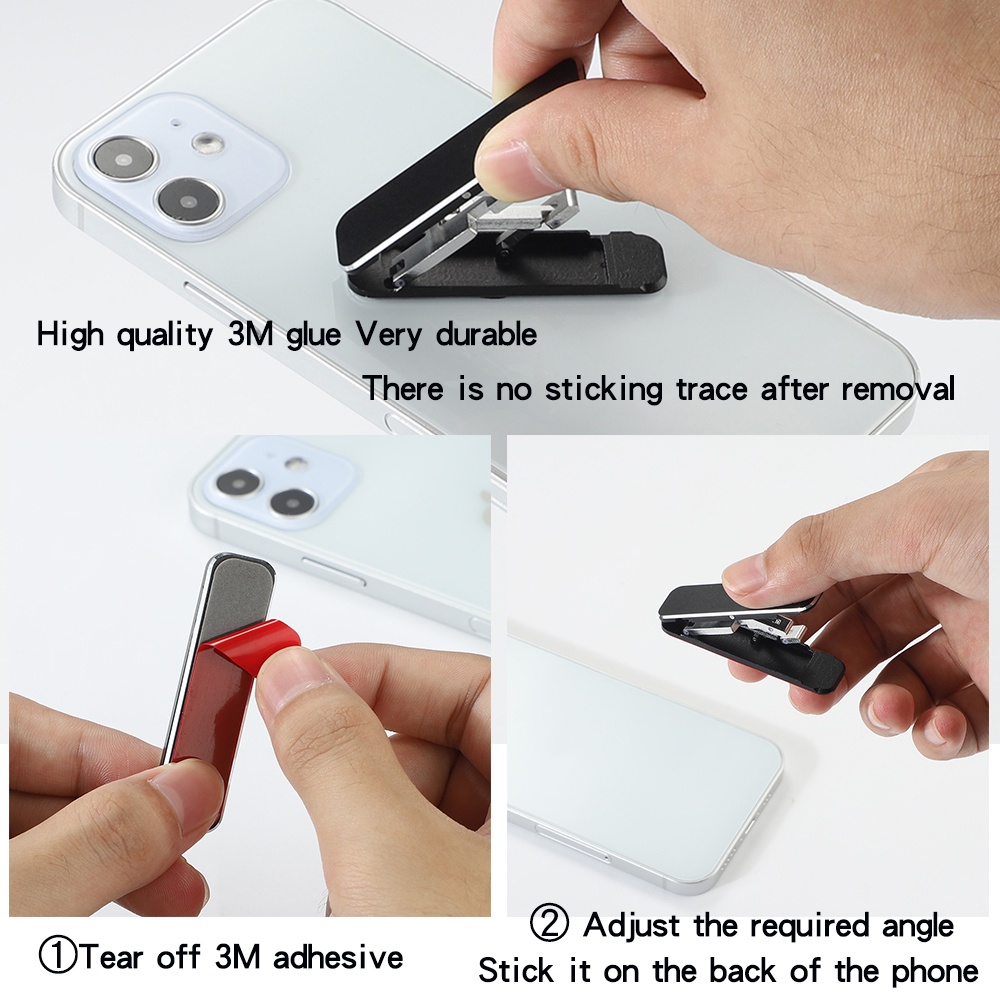 Giá Đỡ Điện Thoại Mini Để Bàn Bằng Hợp Kim Nhôm Có Thể Gấp Gọn Tiện Dụng