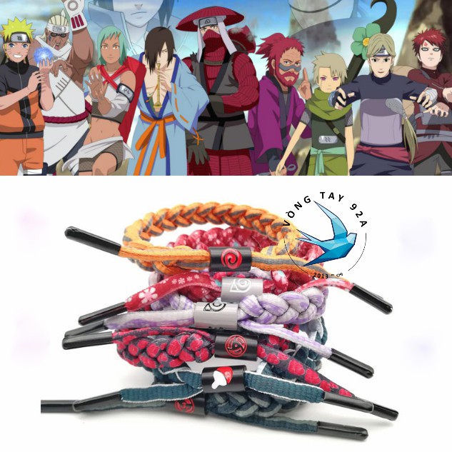 VÒNG ĐEO TAY RAS NARUTO [FULL BOX + TAG]