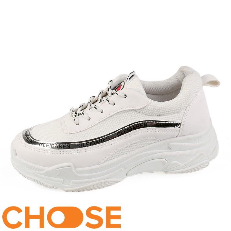 Giày Nữ MỚi Thể Thao Sneaker Choose Độn Đế ULZANG Phối Viền Chữ G2904 | BigBuy360 - bigbuy360.vn